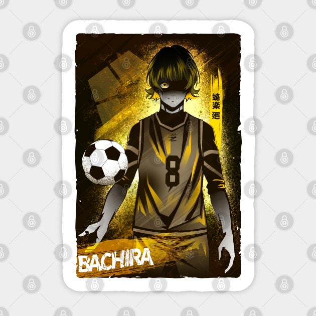 Attack of Silhouette Bowl Cut Bachira Sticker by HyperTwenty